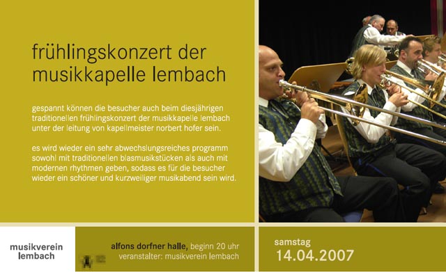 fruehlingskonzert der musikkapelle