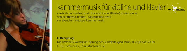 kammermusik für violine und klavier