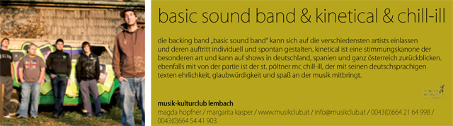 basic sound band & kinetical & chill-ill