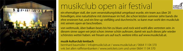 musikclub open air