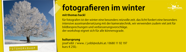 fotografieren im winter